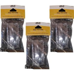 Three (3)  Bali Roller Shade Hem Grips, Clear